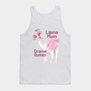 Llama Mom Drama Queen Tank Top